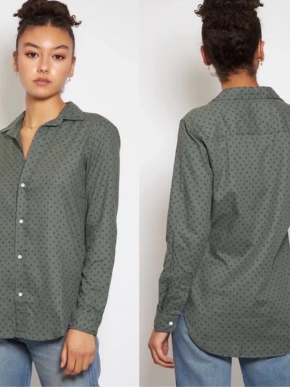 Frank & Eileen Olive Green Button-Down Shirt